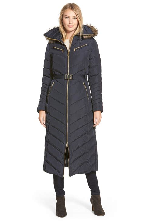 long michael kors down coat|michael kors down filled coat.